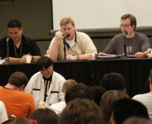 the megatokyo panel at Otakon 2001 the megatokyo panel at Otakon 2001