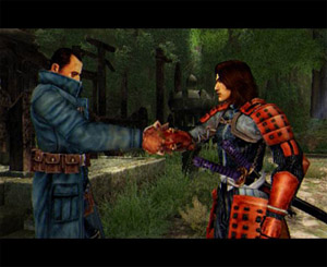 Jean Reno isn't doing his own voice for Onimusha 3... except in France. Wish I could get that version. Jean Reno isn't doing his own voice for Onimusha 3... except in France. Wish I could get that version.