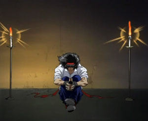 Ahhhh, AkaMani... the show that takes place mostly in its hero's diseased imagination. Ahhhh, AkaMani... the show that takes place mostly in its hero's diseased imagination.