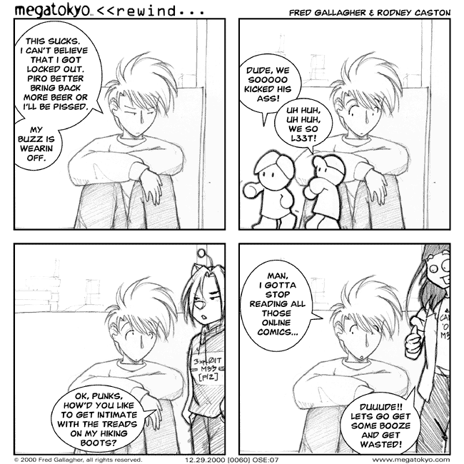 Comic 60: "Web Comics", One Shot Episode, Number 7, December 29th, 2000 Strip 60