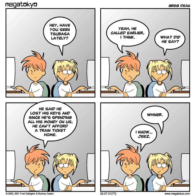 Comic 78: "Guest Strip: Real Life Comics", Guest Comic, Number 2, February 9th, 2001 Strip 78