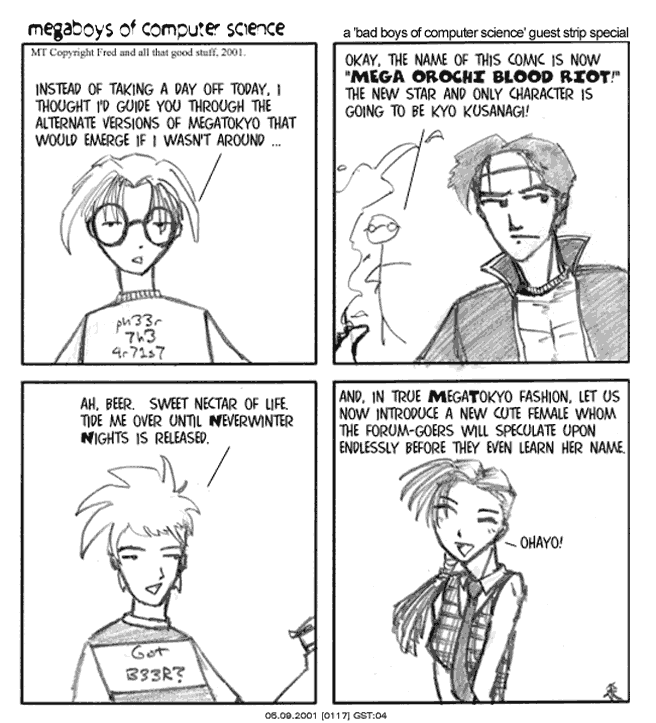 Comic 117: "Guest Strip:  Bad Boys of CS", Guest Comic, Number 4, May 9th, 2001 Strip 117