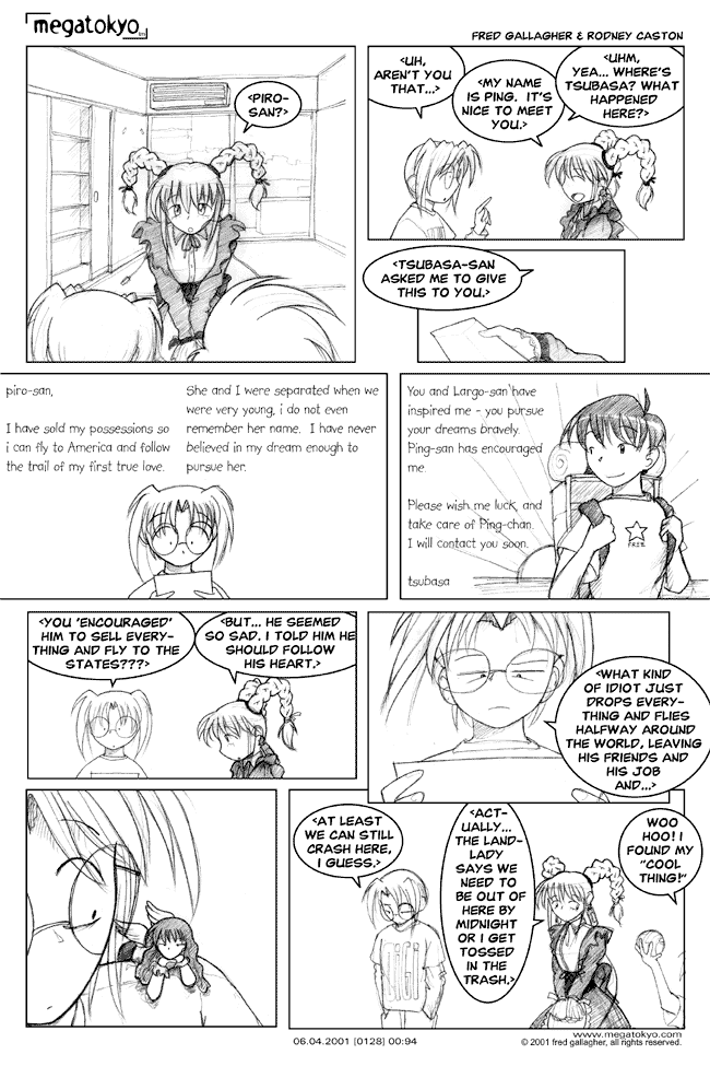 Comic 128: "osana najimi", Chapter 0, Number 94, June 4th, 2001 Strip 128