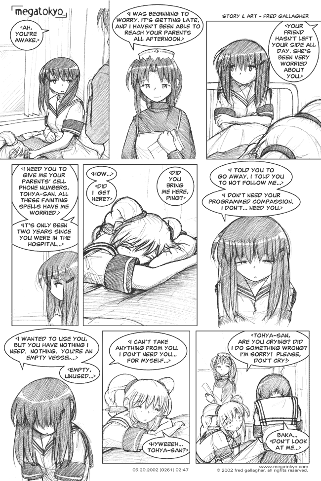 Comic 261: "empty vessels", Chapter 2, Number 47, May 20th, 2002 Strip 261