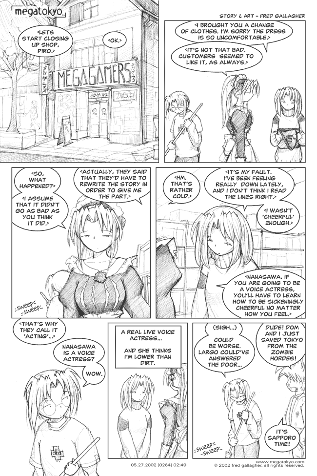 Comic 0264: "could have been worse", Chapter 2, Number 49, May 27th, 2002 Strip 0264