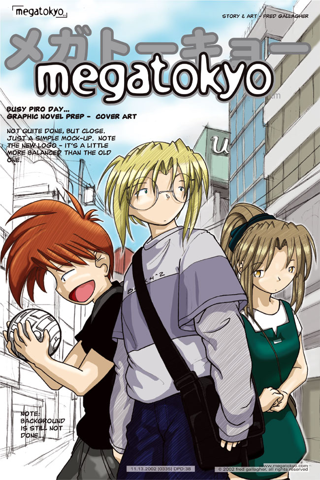 Comic 335: "DPD: book prep 5 - color day", Dead Piro Day, Number 38, November 13th, 2002 Strip 335