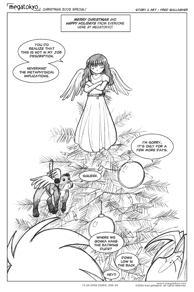 Comic 352: "The few more days of Christmas...", One Shot Episode, Number 34, December 24th, 2002 Strip 352, Volume 3, Page 181