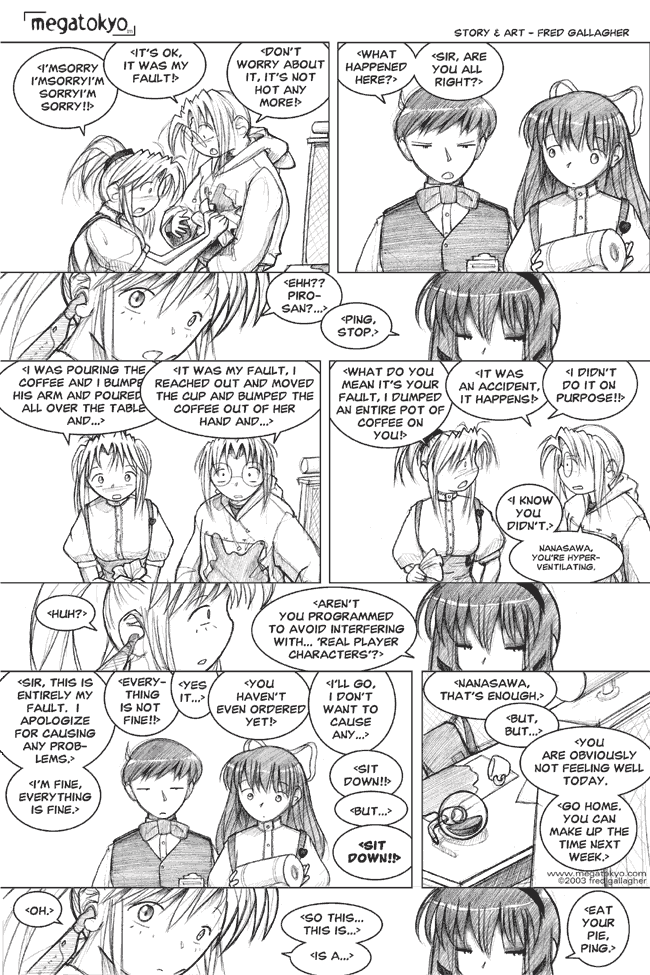 Comic 360: "Real Player Characters", Chapter 3, Number 39, January 15th, 2003 Strip 360, Volume 3, Page 47