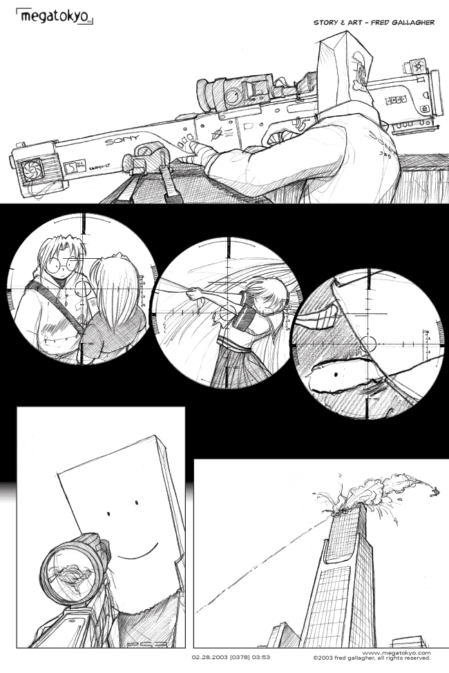 Comic 378: "tossing turtles", Chapter 3, Number 53, February 28th, 2003 Strip 378, Volume 3, Page 61