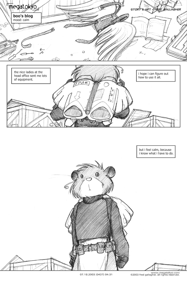 Comic 437: "Boo 2.0", Chapter 4, Number 31, July 18th, 2003 Strip 437, Volume 3, Page 109