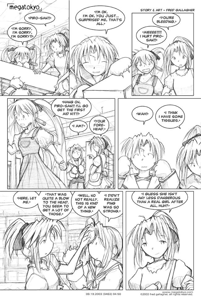 Comic 463: "no less dangerous", Chapter 4, Number 50, September 19th, 2003 Strip 463, Volume 3, Page 128