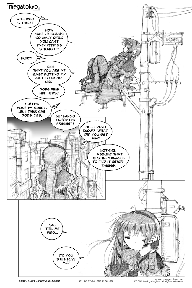 Comic 512: "juggling and balancing", Chapter 4, Number 86, January 26th, 2004 Strip 512, Volume 3, Page 164