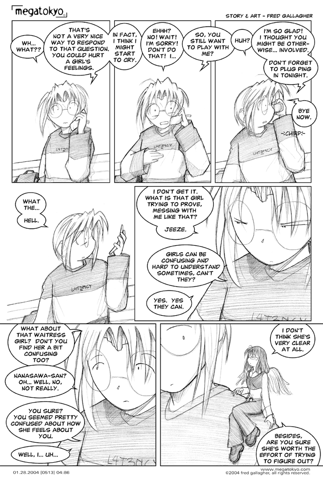 Comic 513: "worth the effort?", Chapter 4, Number 87, January 28th, 2004 Strip 513, Volume 3, Page 165