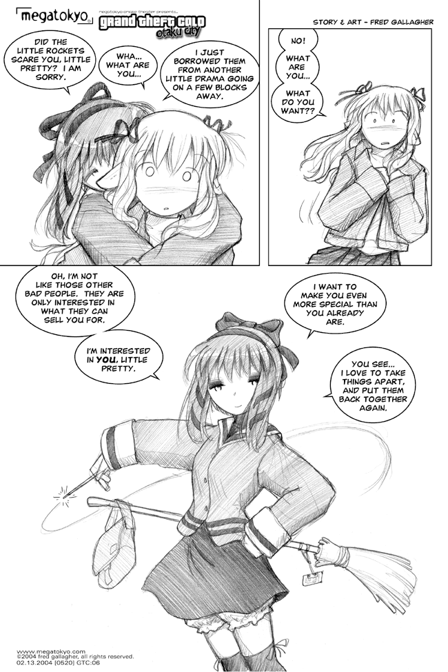 Comic 520: "GTC: more special, little pretty", Grand Theft Colo, Number 6, February 13th, 2004 Strip 520, Volume 3, Page 190