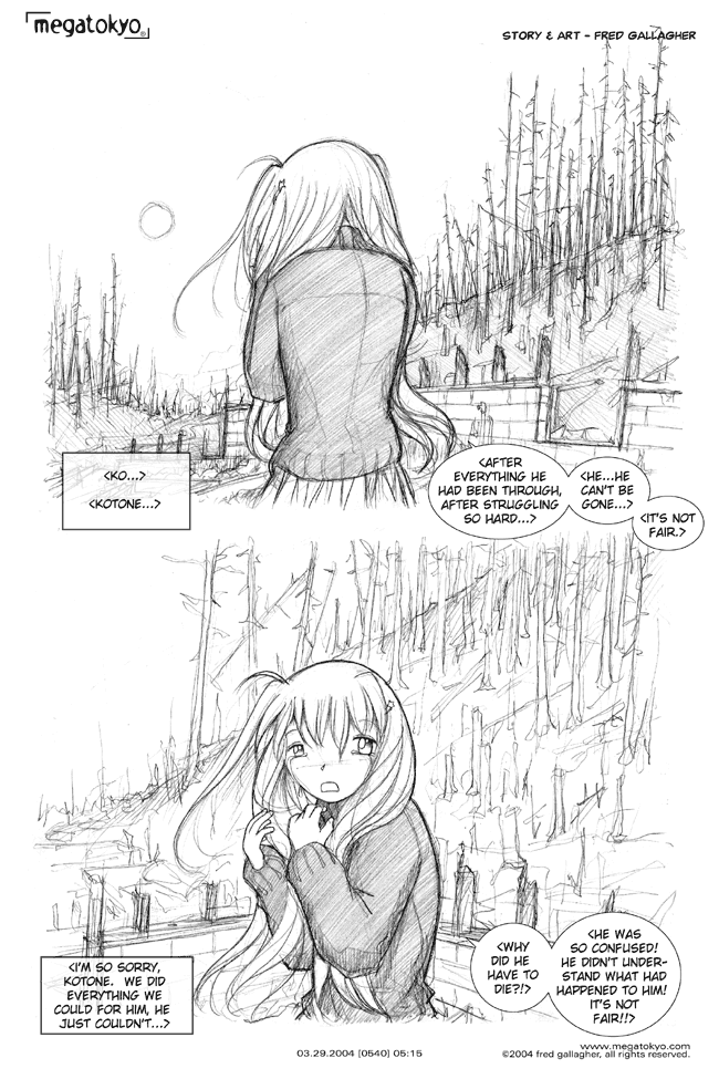 Comic 540: "Sight (scene 25-5C) - "Loss"", Chapter 5, Number 15, March 29th, 2004 Strip 540, Volume 4, Page 23