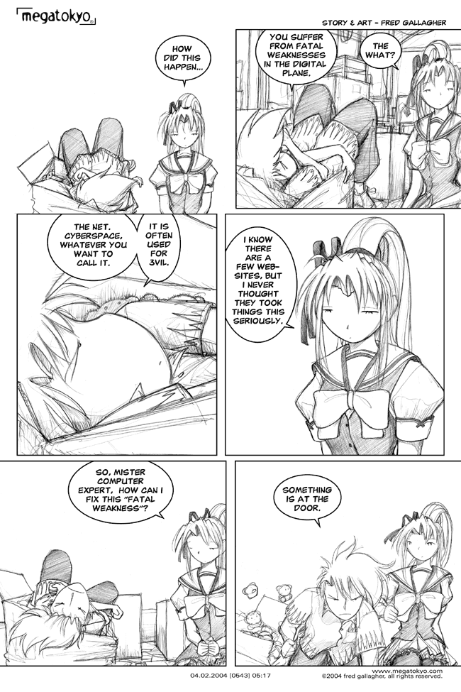 Comic 543: "digital weaknesses", Chapter 5, Number 17, April 2nd, 2004 Strip 543, Volume 4, Page 25