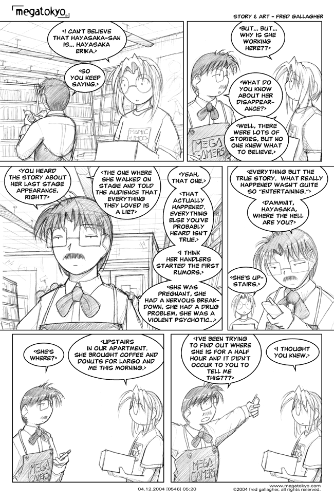 Comic 546: "I thought you knew", Chapter 5, Number 20, April 12th, 2004 Strip 546, Volume 4, Page 28