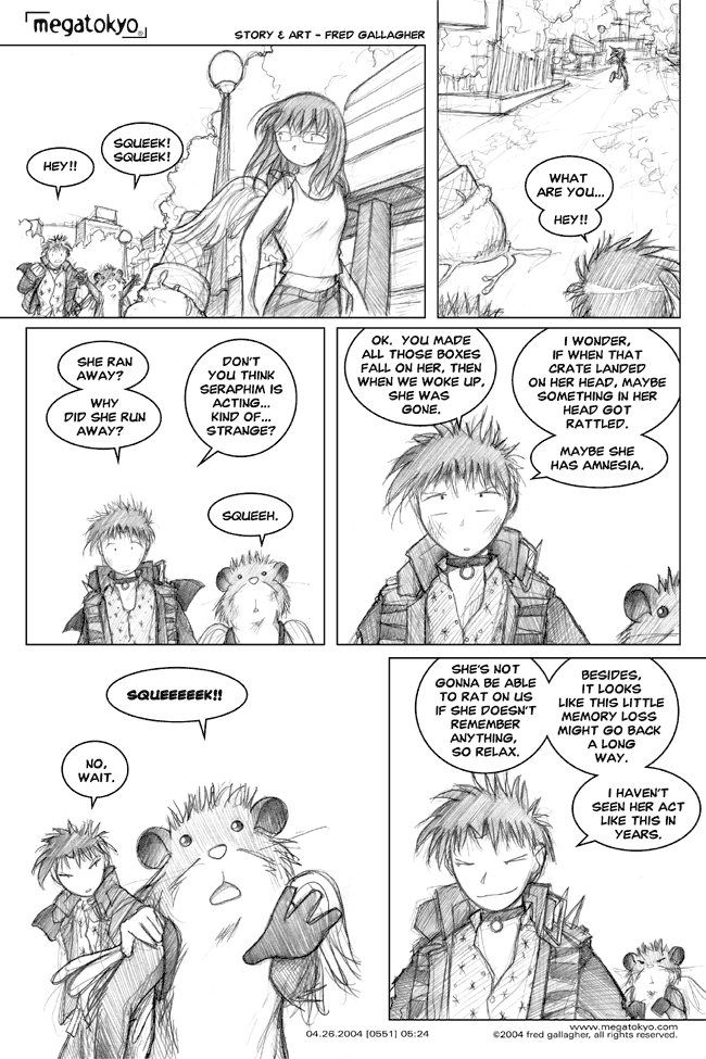 Comic 551: "guilty conscience", Chapter 5, Number 24, April 23rd, 2004 Strip 551, Volume 4, Page 32