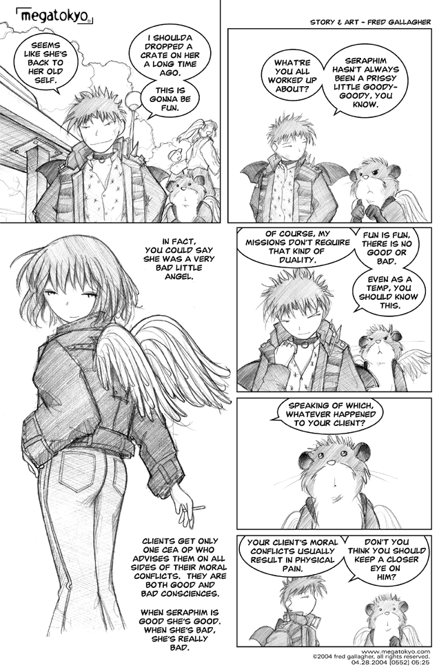 Comic 552: "when she's bad, she's really bad", Chapter 5, Number 25, April 28th, 2004 Strip 552, Volume 4, Page 33