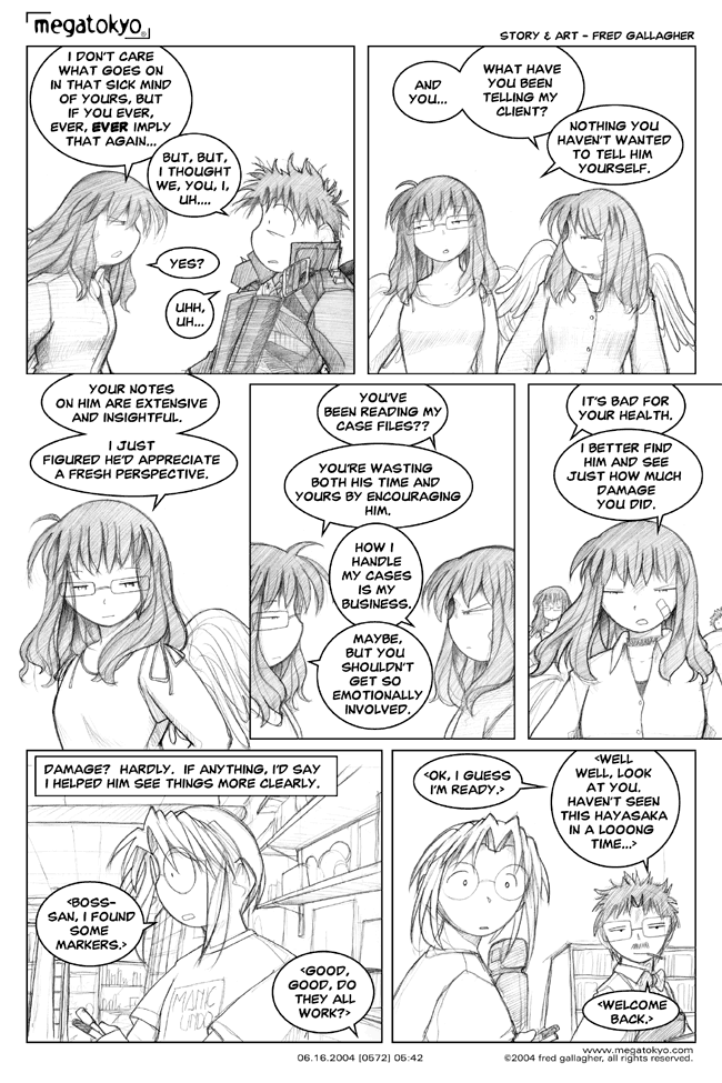 Comic 572: "emotional involvement", Chapter 5, Number 42, June 16th, 2004 Strip 572, Volume 4, Page 50