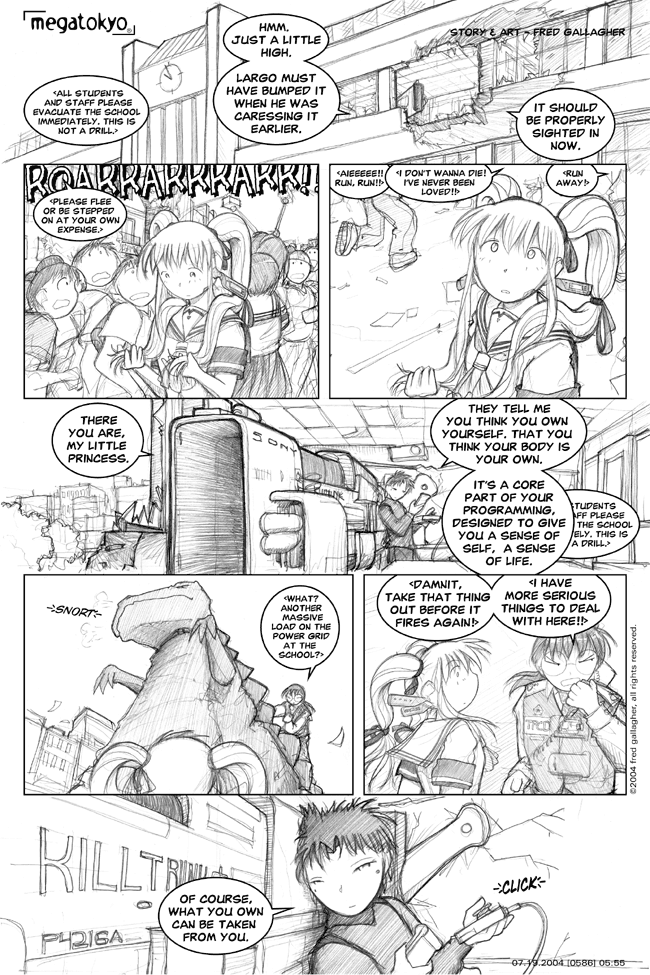 Comic 586: "proper sighting", Chapter 5, Number 55, July 19th, 2004 Strip 586, Volume 4, Page 63