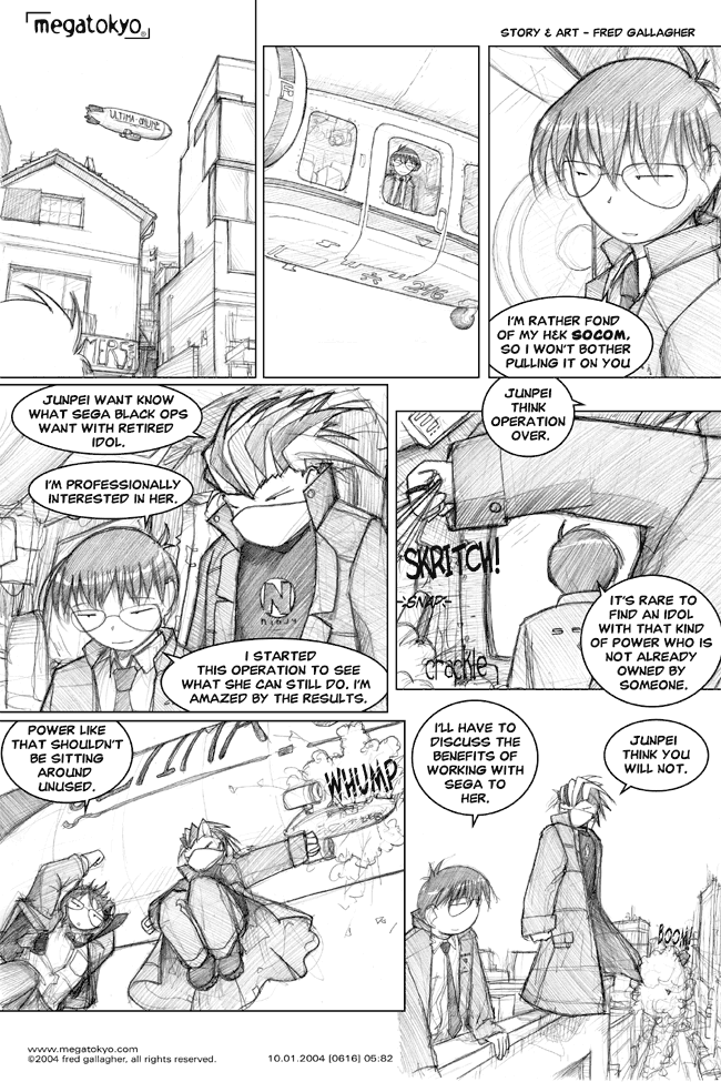 Comic 616: "talent scouting", Chapter 5, Number 82, October 1st, 2004 Strip 616, Volume 4, Page 90