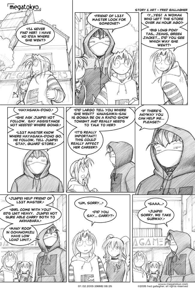 Comic 668: "low load limit", Chapter 6, Number 25, February 2nd, 2005 Strip 668, Volume 4, Page 131