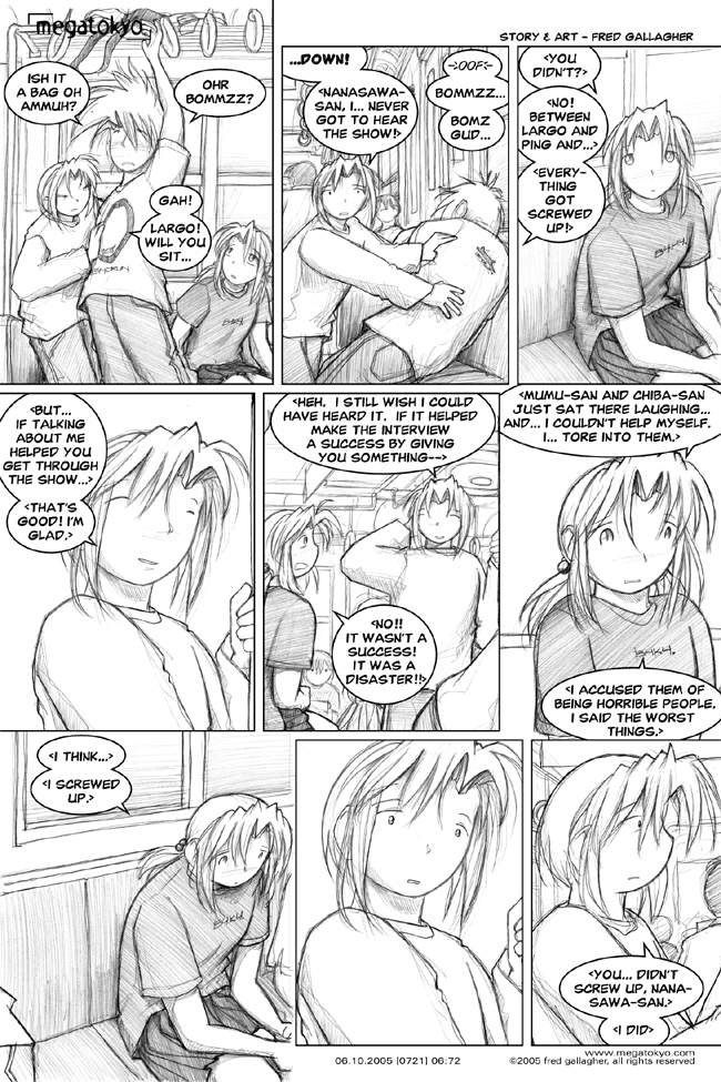Comic 721: "finding fault", Chapter 6, Number 72, June 10th, 2005 Strip 721, Volume 4, Page 178