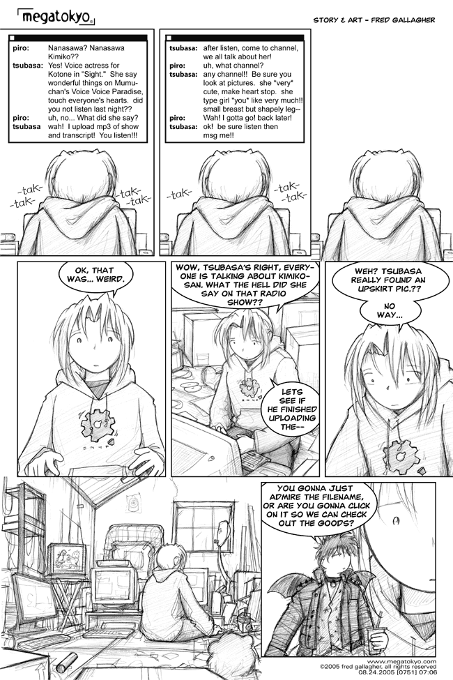 Comic 751: "checking out the goods", Chapter 7, Number 6, August 25th, 2005 Strip 751, Volume 5, Page 14