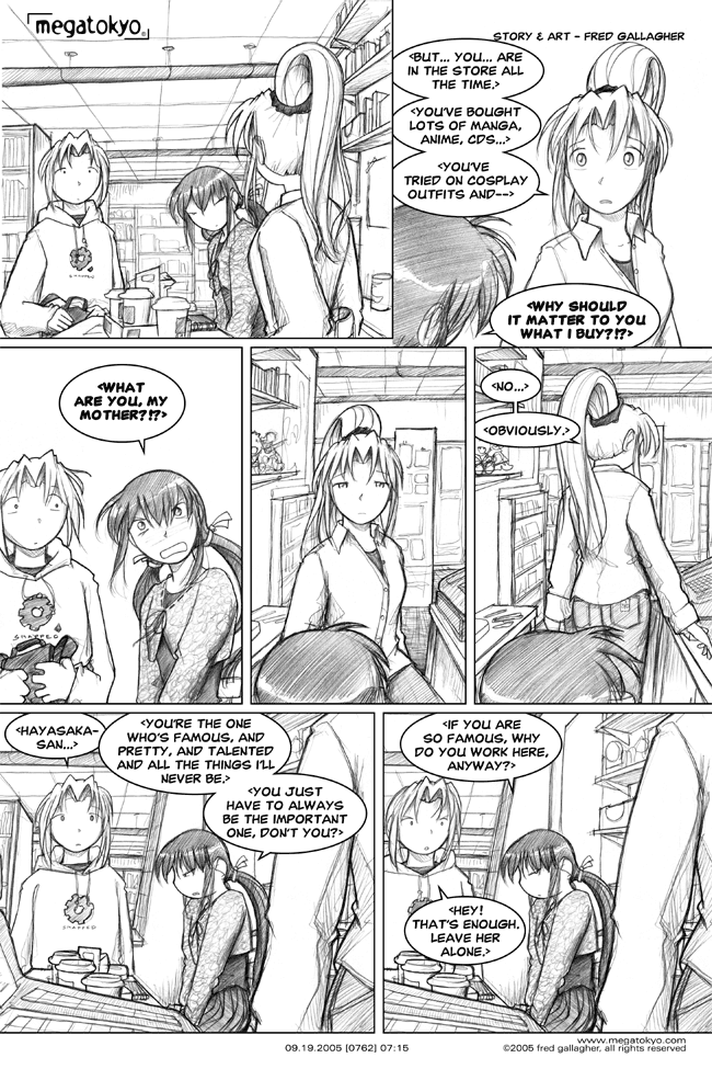 Comic 762: "the important one", Chapter 7, Number 15, September 19th, 2005 Strip 762, Volume 5, Page 23