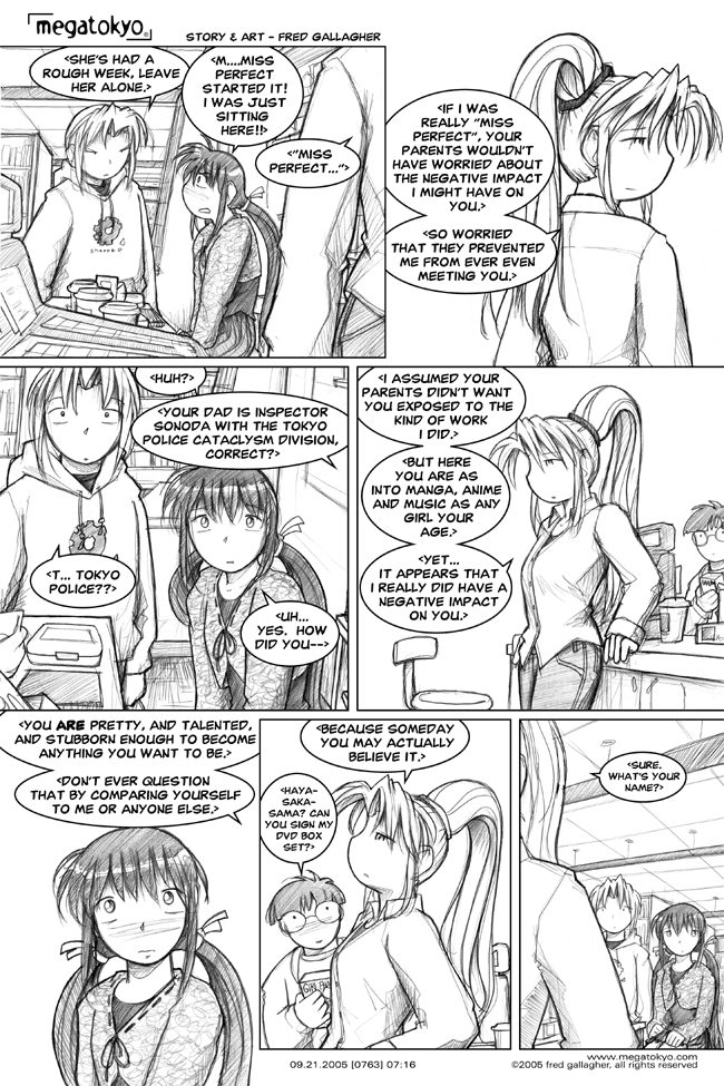 Comic 763: "perfect", Chapter 7, Number 16, September 21st, 2005 Strip 763, Volume 5, Page 24