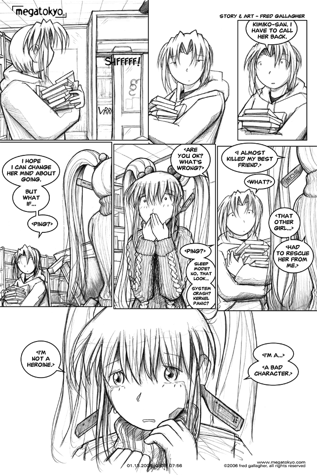 Comic 808: "a bad character", Chapter 7, Number 56, January 13th, 2006 Strip 808, Volume 5, Page 64