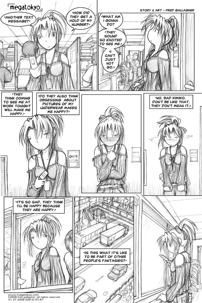 Comic 814: "other people's fantasies", Chapter 7, Number 61, January 27th, 2006 Strip 814, Volume 5, Page 69