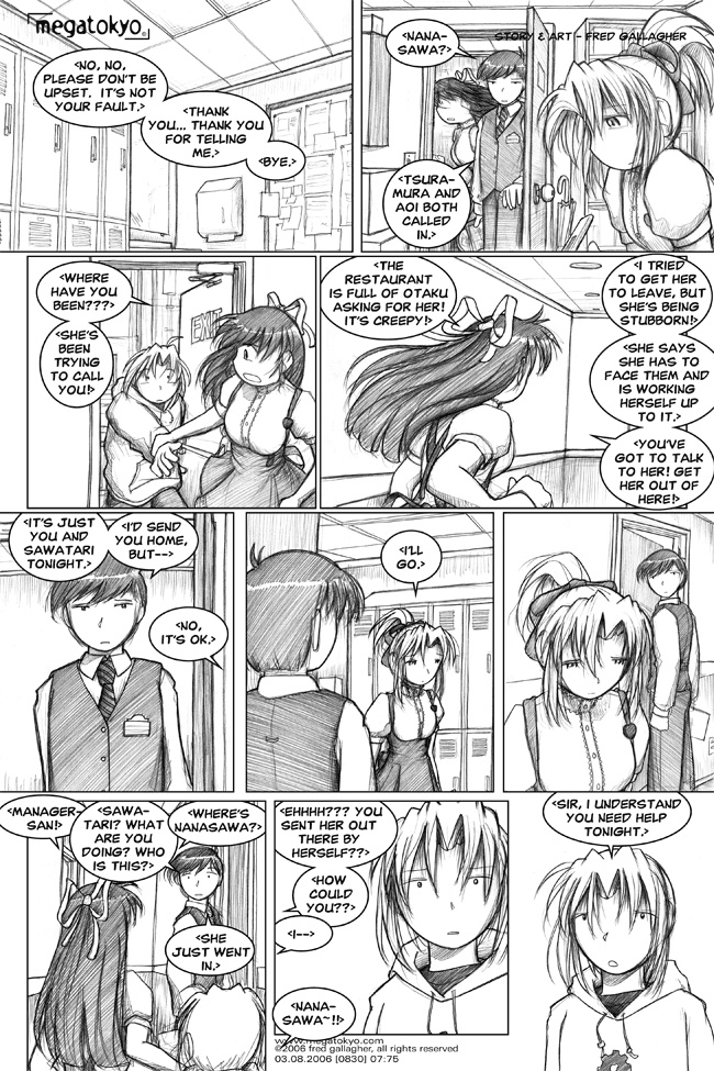 Comic 830: "in need of help", Chapter 7, Number 75, March 8th, 2006 Strip 830, Volume 5, Page 83