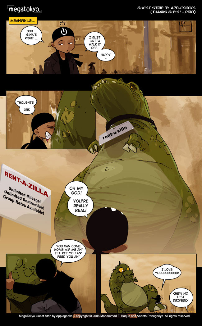 Comic 845: "Guest Strip: The Wonderful Toys of Tokyo", Guest Comic, Number 21, April 12th, 2006 Strip 845