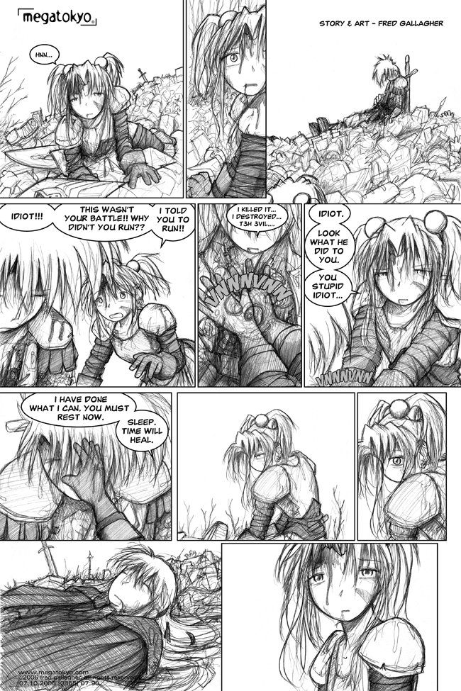 Comic 855: "idiot", Chapter 7, Number 90, May 10th, 2006 Strip 855, Volume 5, Page 98