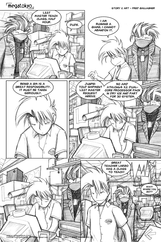 Comic 905: "great responsibility", Chapter 8, Number 26, September 11th, 2006 Strip 905, Volume 5, Page 140