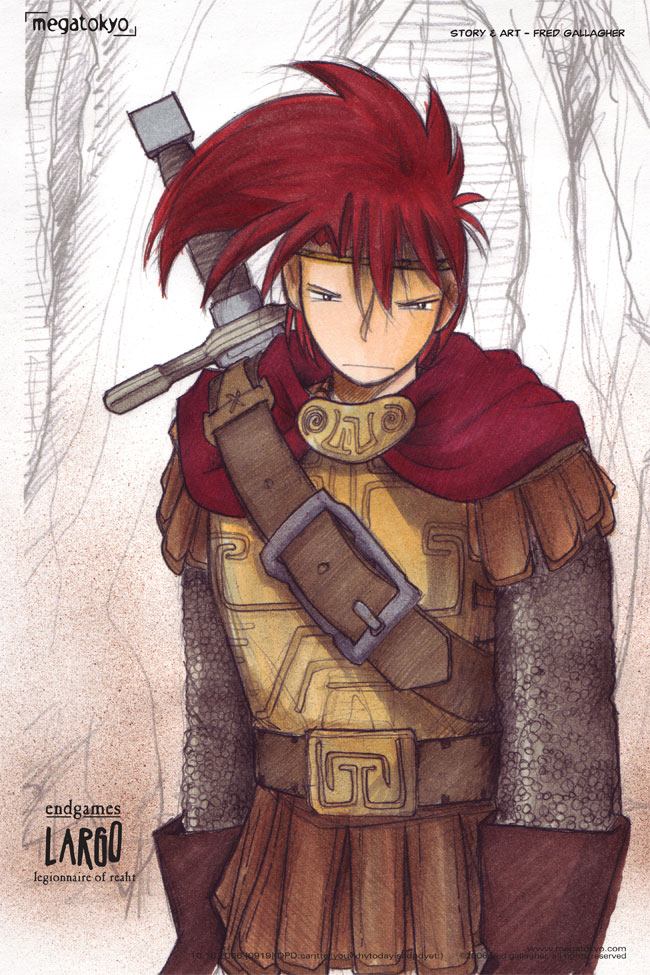 Comic 919: "DPD: Largo, Legionnaire of Reaht", Dead Piro Day, Number 91, October 16th, 2006 Strip 919, Volume 5, Page 215