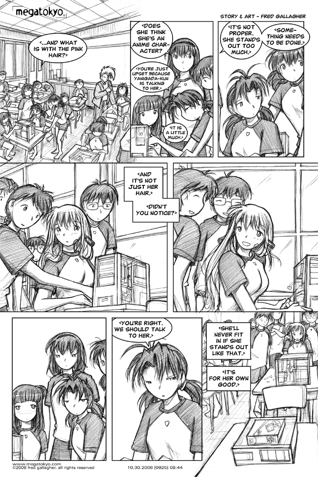 Comic 925: "standing out", Chapter 8, Number 44, October 30th, 2006 Strip 925, Volume 5, Page 158