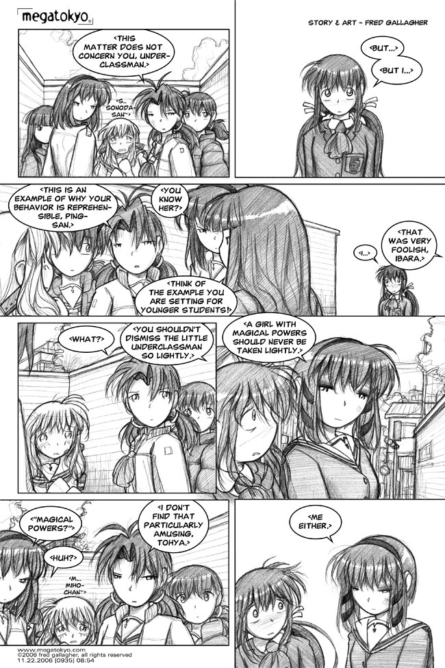 Comic 935: "taken lightly", Chapter 8, Number 54, November 22nd, 2006 Strip 935, Volume 5, Page 168