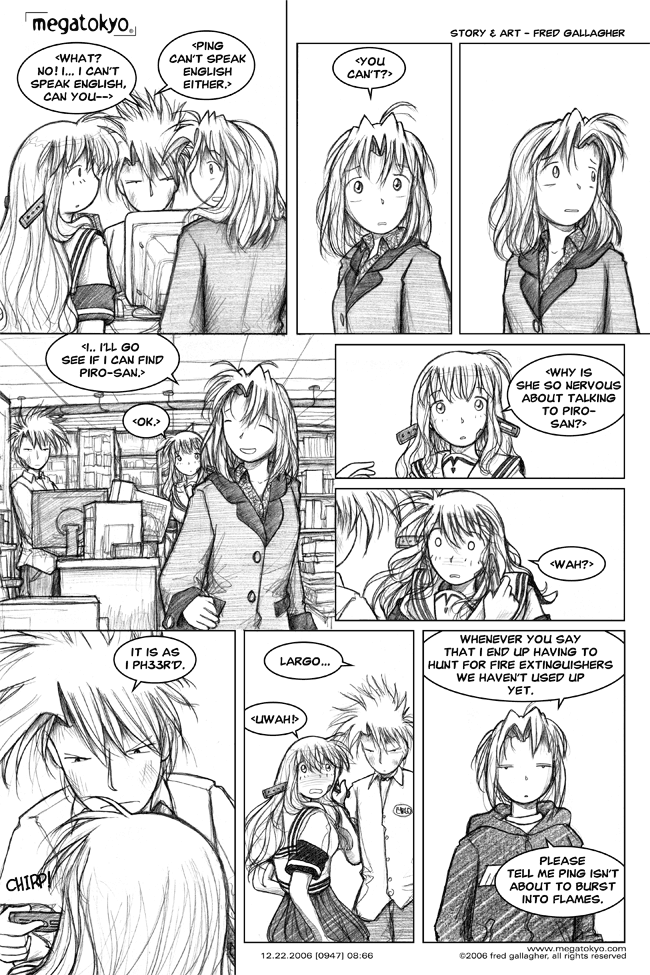 Comic 947: "it is as i ph34r3d", Chapter 8, Number 66, December 22nd, 2006 Strip 947, Volume 5, Page 181