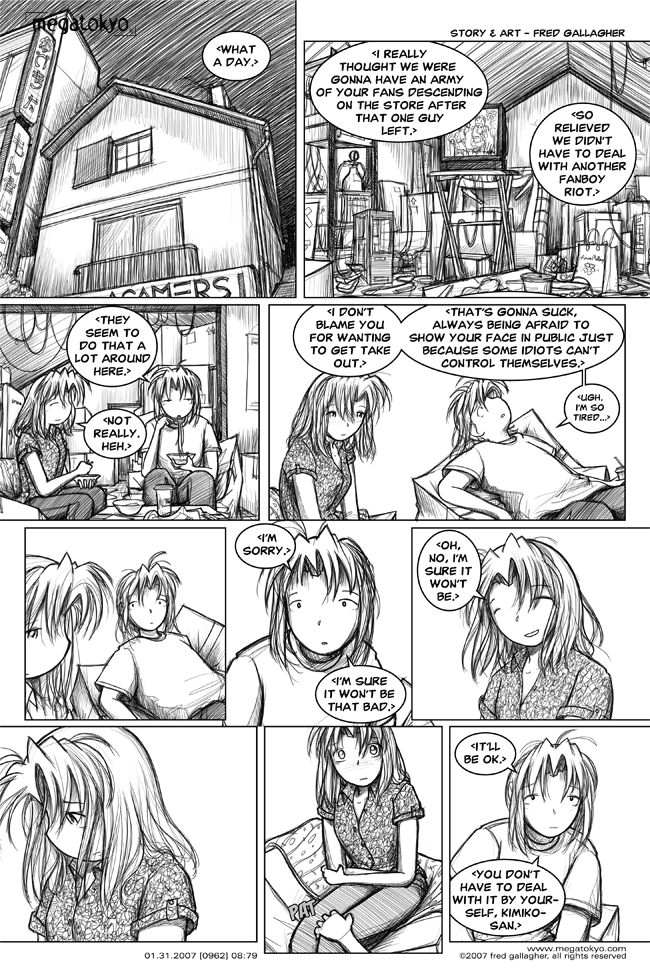 Comic 962: "it won't be that bad", Chapter 8, Number 79, February 1st, 2007 Strip 962, Volume 5, Page 194