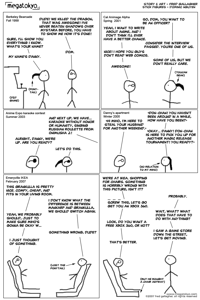 Comic 969: "SGD: As Time Goes By", Shirt Guy Dom, Number 46, February 23rd, 2007 Strip 969