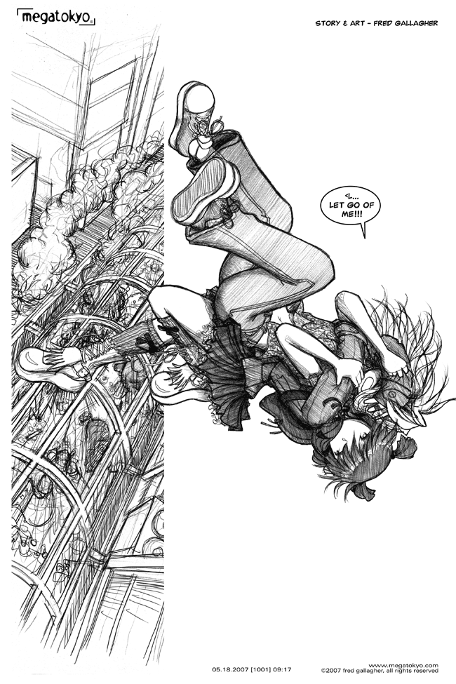 Comic 1001: "let go", Chapter 9, Number 17, May 18th, 2007 Strip 1001