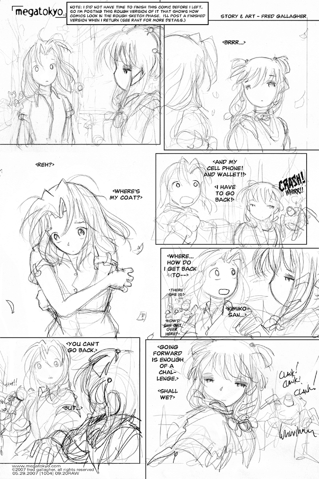 Comic 1005: " Enough of a challenge (PRELIMINARY)", Dead Piro Day, Number 96, May 29th, 2007 Strip 1005