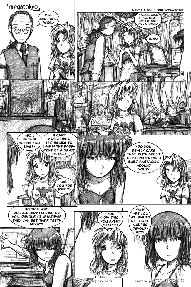 Comic 1033: "are you for real?", Chapter 9, Number 37, August 13th, 2007 Strip 1033