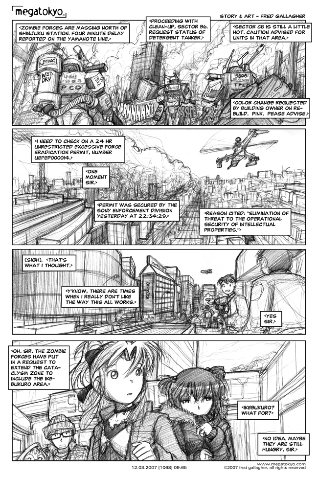 Comic 1069: "still hungry", Chapter 9, Number 65, December 3rd, 2007 Strip 1069