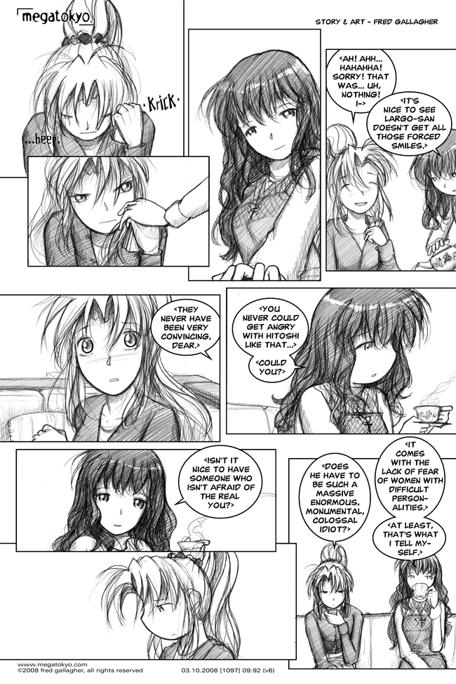 Comic 1097: "never been very convincing", Chapter 9, Number 92, March 10th, 2008 Strip 1097