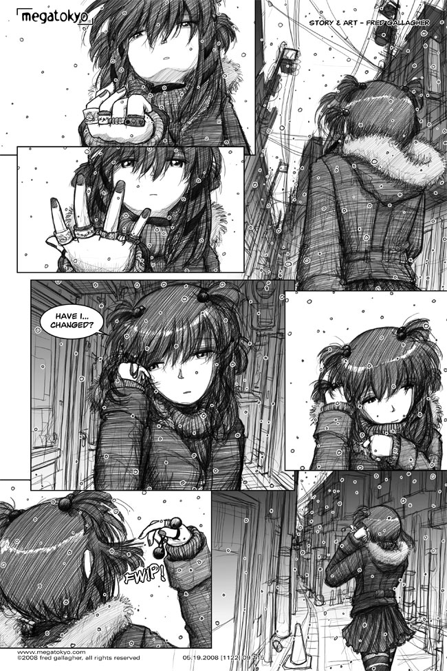 Comic 1122: "falling back into character", Chapter 9, Number 115, May 19th, 2008 Strip 1122