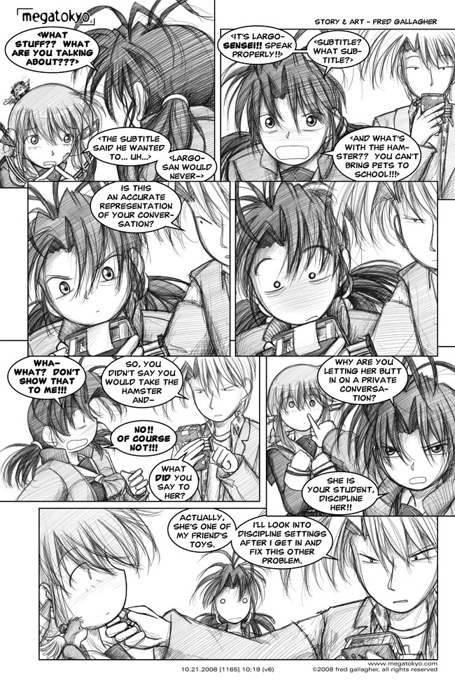 Comic 1165: "accurate representation", Chapter 10, Number 19, October 21st, 2008 Strip 1165